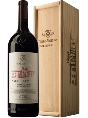 Вино Bodegas Vega Sicilia, Ribera del Duero DO Valbuena 5, wooden box 2006, 0.75 л