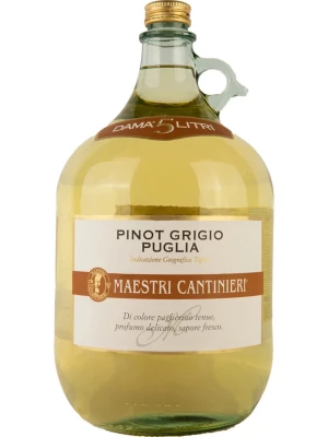 Вино Caldirola, Maestri Cantinieri Pinot Grigio, Puglia IGP 5 л
