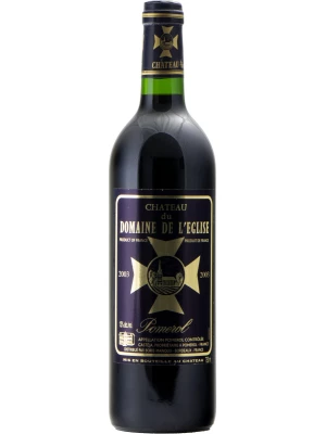 Вино Chateau du Domaine de l'Eglise, Pomerol AOC 2003, 0.75 л