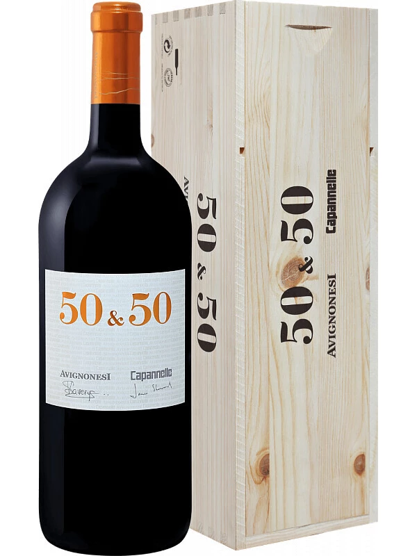 Avignonesi-Capannelle, 50 & 50, Toscana IGT, wooden box