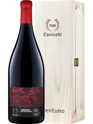Вино CVA Canicatti, Versante Settecento Etna Rosso DOC, wooden box 2019, 1.5 л