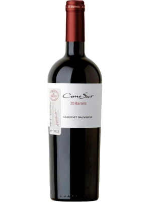 Вино Cono Sur, 20 Barrels Cabernet Sauvignon Limited Edition, Colchagua Valley DO 2010, 0.75 л