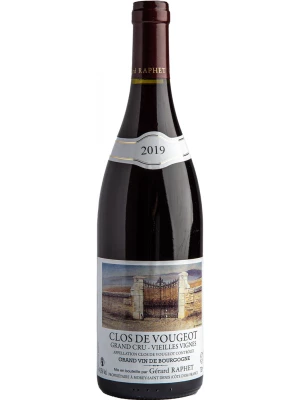 Вино Gerard Raphet, Clos de Vougeot Grand Cru Vieilles Vignes AOC 2019, 0.75 л