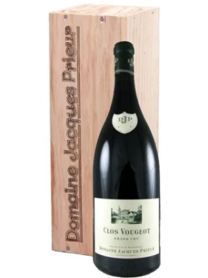 Вино Domaine Jacques Prieur, Clos Vougeot Grand Cru, wooden box 2017, 3 л