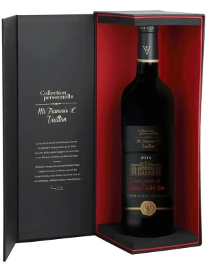 Вино Collection personnelle. Mr Francois-L Vuitton, Cuvee Privee du Chateau Cadet-Bon, Saint-Emilion Grand Cru AOC, gift box 2014, 0.75 л
