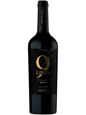 Вино Gato Negro, 9 Lives Epic Reserve Merlot 2022, 0.75 л