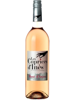 Вино Les Caves de la Loire, Les Caprices d'Ines Rose d'Anjou AOC 2019, 0.75 л
