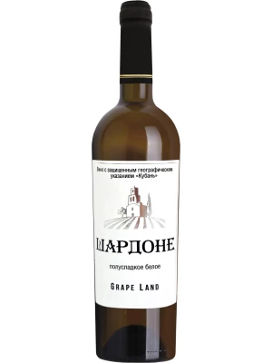 Вино Grape Land Chardonnay 0.75 л