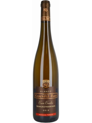 Вино Kuentz-Bas, Cuvee Caroline Gewurztraminer Vendange Tardive, Alsace AOC 2015, 0.75 л