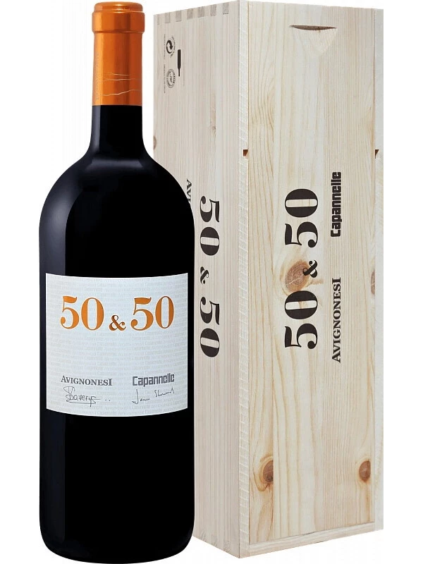 Avignonesi-Capannelle, 50 & 50, Toscana IGT, wooden box