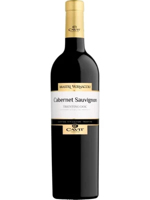 Вино Mastri Vernacoli Cabernet Sauvignon, Trentino DOC 2021, 0.75 л