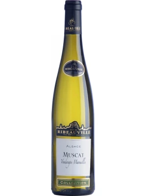 Вино Cave de Ribeauville, Muscat Vendanges Manuelles, Alsace AOC 2018, 0.75 л