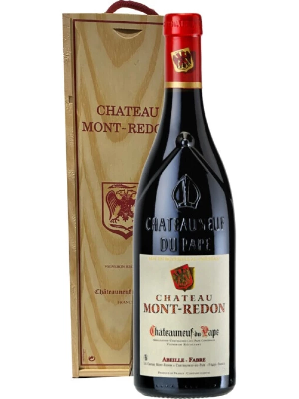 Chateau Mont-Redon Rouge, Chateauneuf-du-Pape AOC, wooden box