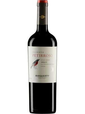 Вино Bisquertt, Petirrojo Reserva, Merlot, Colchagua Valley DO 2017, 0.75 л
