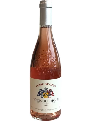 Вино Terre de Crus Rose, Cotes du Rhone AOP 2020, 0.75 л