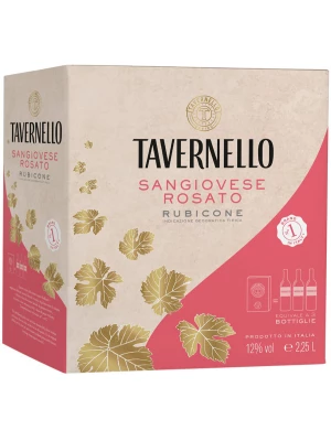 Вино Tavernello Sangiovese Rosato, Rubicone IGT, bag-in-box 2.25 л