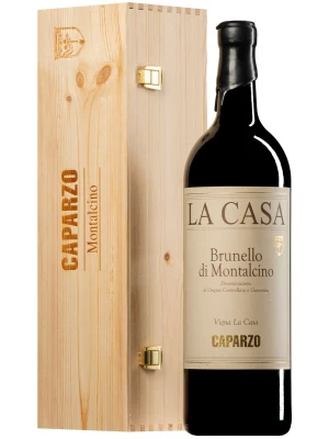 Вино Caparzo, La Casa, Brunello di Montalcino DOCG, wooden box 2017, 1.5 л
