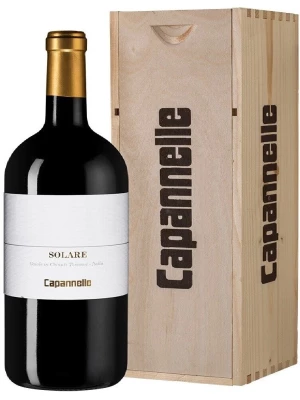 Вино Capannelle, Solare Vino da Tavola di Toscana Rosso IGT Sangiovese, wooden box 2015, 5 л