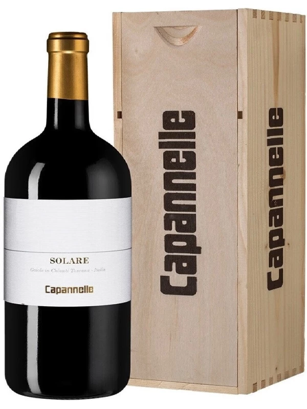 Capannelle, Solare Vino da Tavola di Toscana Rosso IGT Sangiovese, wooden box