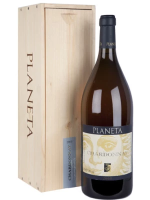 Вино Planeta, Chardonnay, Sicilia IGT, wooden box 2014, 1.5 л
