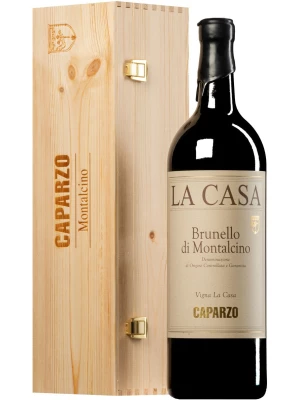 Вино Caparzo, La Casa Brunello di Montalcino DOCG, wooden box 2017, 3 л