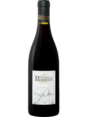 Вино Domaine de la Presidente, Cotes du Rhone AOC Rouge 2020, 0.75 л