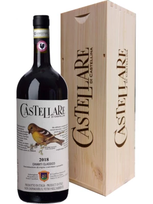 Вино Castellare di Castellina, Chianti Classico DOCG wooden box 2018, 3 л
