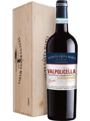 Вино Tenuta Santa Maria, Valpolicella Classico Superiore DOC, wooden box 2018, 1.5 л