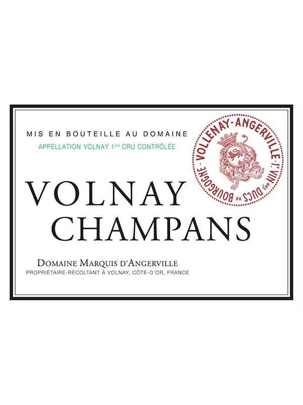 Domaine Marquis d'Angerville, Volnay 1-er Cru Champans AOC