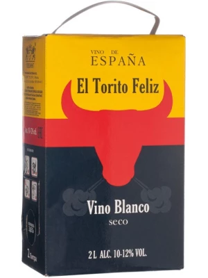 Вино El Torito Feliz Blanco Seco, bag-in-box 2 л