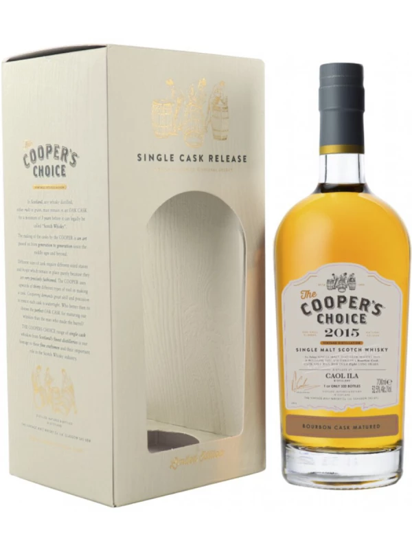 The Cooper's Choice Coal Ila Single Malt Bourbon Cask Matured, gift box