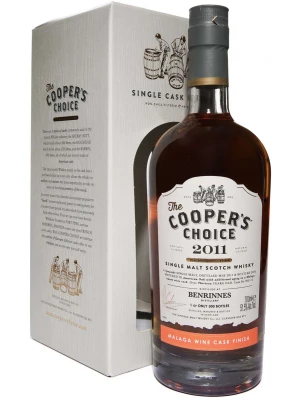 Виски The Cooper's Choice Benrinnes Single Malt Malaga Wine Cask Finish, gift box 2011 0.7 л