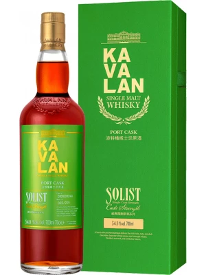 Виски Kavalan, Solist Port Cask (54,8%), gift box 0.7 л