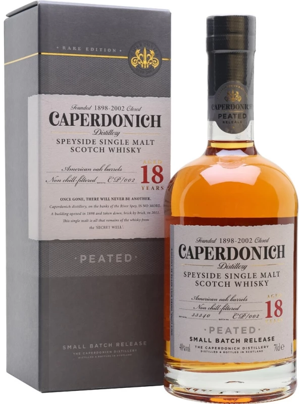 Caperdonich Peated 18 Years Old, gift box