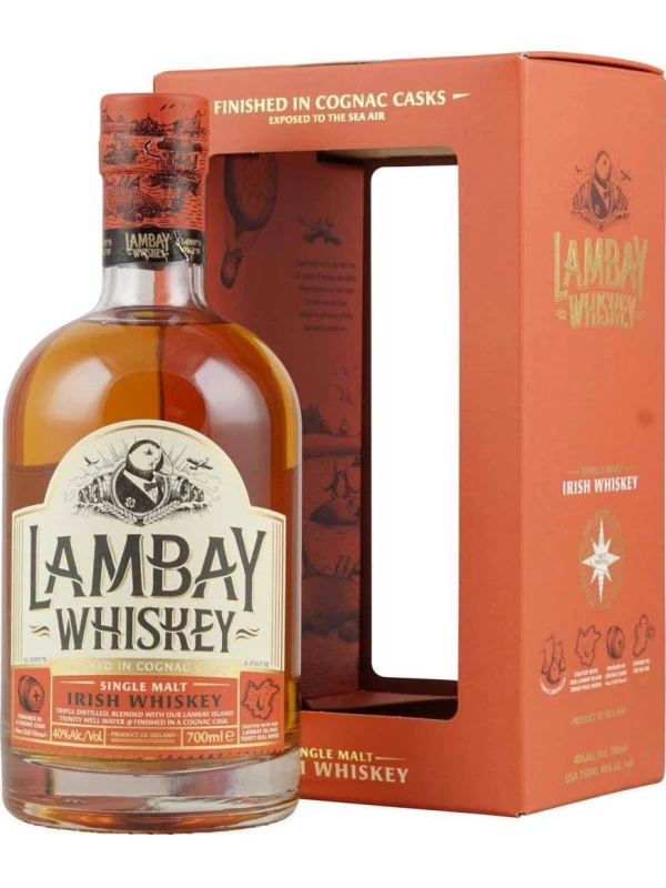 Lambay Single Malt Irish Whiskey, gift box