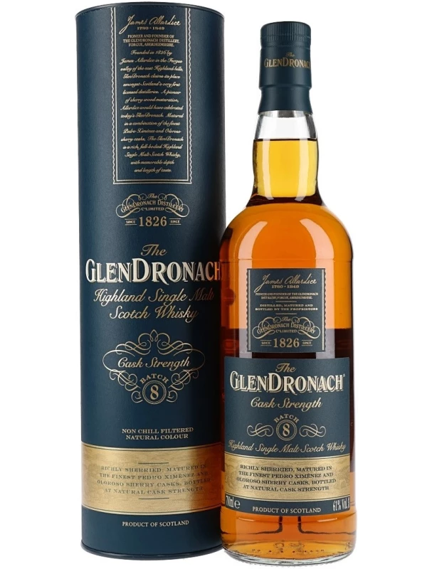 Glendronach Cask Strength (Batch 8), in tube