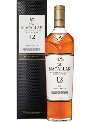 Виски Macallan, Sherry Oak 12 Years Old, gift box 0.75 л