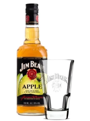 Виски Jim Beam Apple, with glass 0.7 л