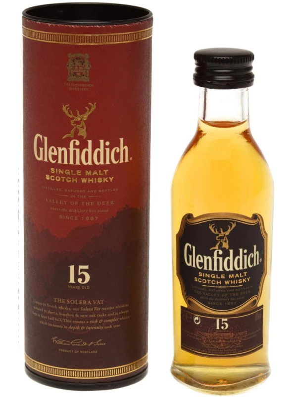 Glenfiddich 15 Years Old, in tube