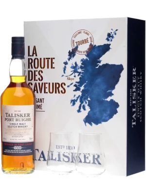 Виски Talisker Port Ruighe, gift box with 2 glasses 0.7 л