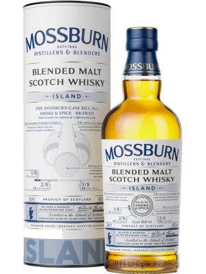 Виски Mossburn, Signature Casks Island, Cask Bill #1, in tube 0.7 л