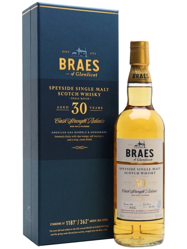 Braes of Glenlivet 30 Years Old, gift box
