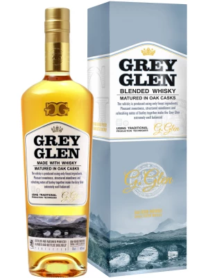 Виски Grey Glen Blended, gift box 0.7 л