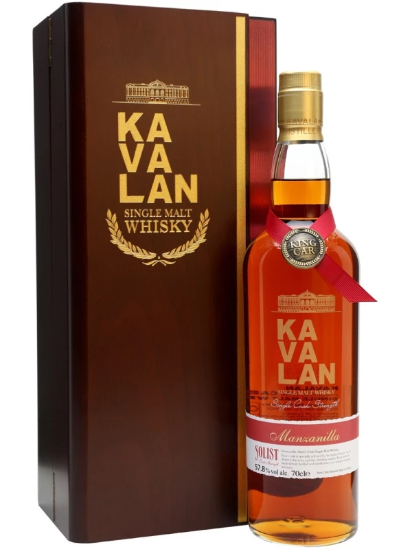 Kavalan, Solist Manzanilla Single Cask (56,3%), wooden box