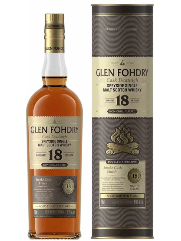 Glen Fohdry 18 Years Old Smoke Cask, in tube