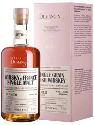 Виски Dumangin J. Fils, Batch 14 La Piautre Single Malt Whisky de France 3 Years Old, gift box 2017 0.7 л