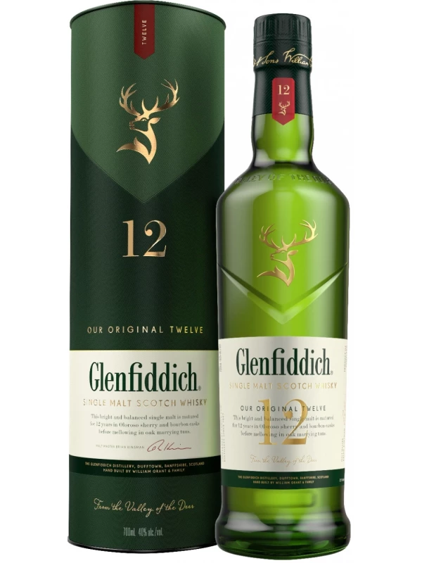 Glenfiddich 12 Years Old, in tube