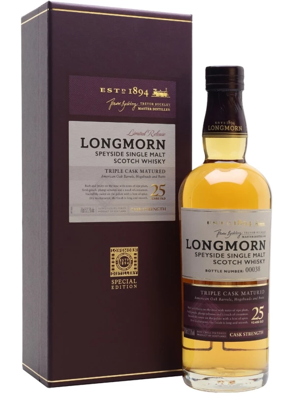 Longmorn 25 Years Old (52,8%), gift box