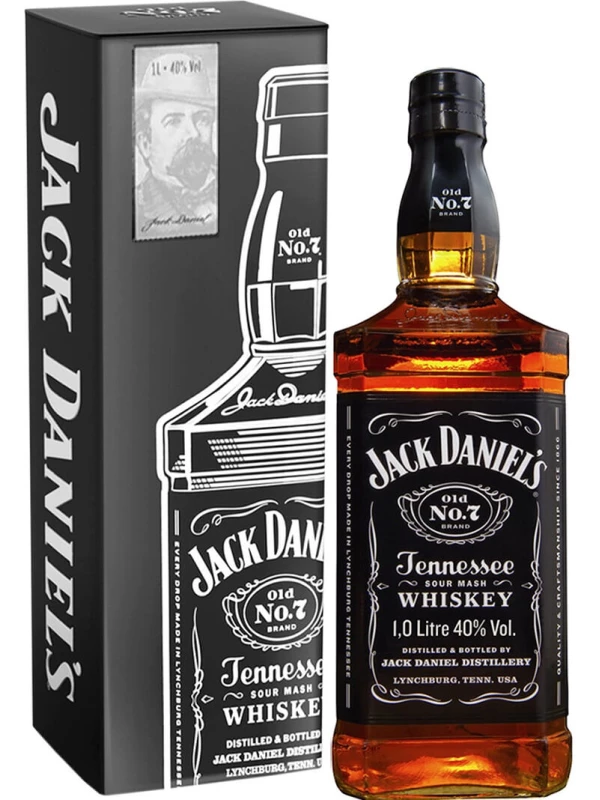 Jack Daniel's, with metal box