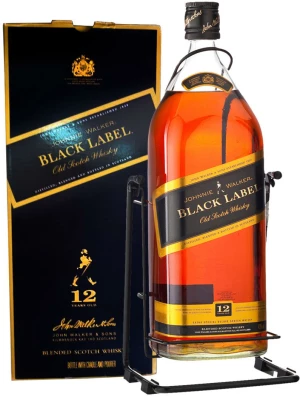 Виски Johnnie Walker, Black Label, with box swing 3 л
